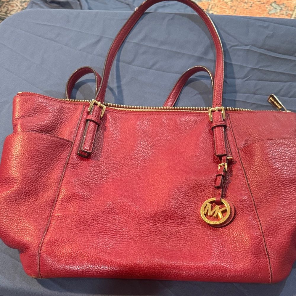 Michael Kors Cherry Red Shoulder Bag